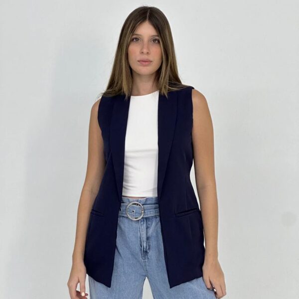 BLAZER SIN MANGAS Azul Marino