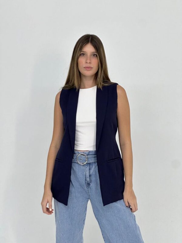 BLAZER SIN MANGAS Azul Marino