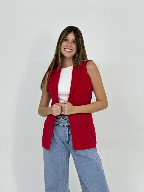BLAZER SIN MANGAS Rojo
