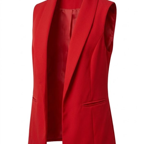 BLAZER SIN MANGAS Rojo