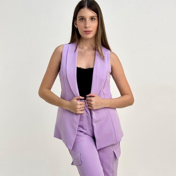 BLAZER SIN MANGAS Lila