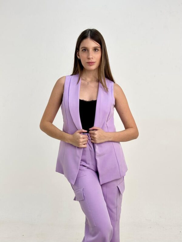 BLAZER SIN MANGAS Lila